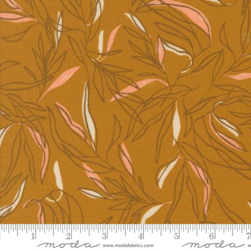 Moda Fabric - Foraged Found - Leaf - Caramel #45632-17