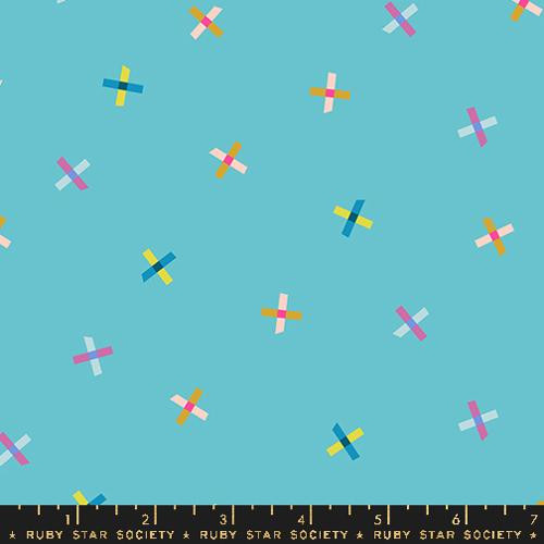 Moda Fabric - Washi Plus Tape - Office Supplies - Turquoise #rs1103-15