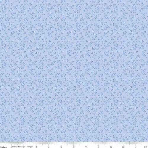 Riley Blake Designs - Penelope - Mini Stems - Sky #c16646-sky