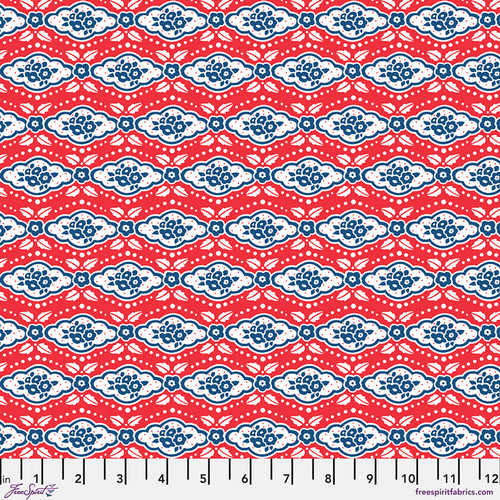 Free Spirit Fabric - Happy Birthday America - Maison Rouge - Red #pwmy025-red