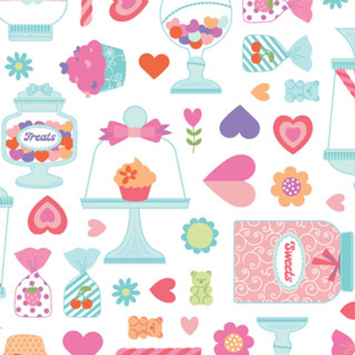 Kimberbell Designs - Sweet Shoppe - Candy Jars - White #11021-w