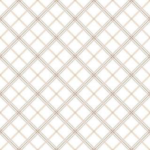 Kimberbell Designs - Plaid - Cream/Taupe #MAS8262-E Premier Stitching