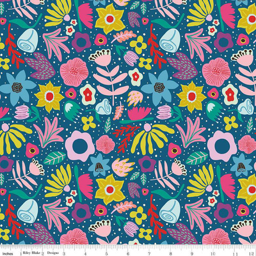 Riley Blake Designs - The Genesis of a Journey - Along the Way - Denim #c16931-denim