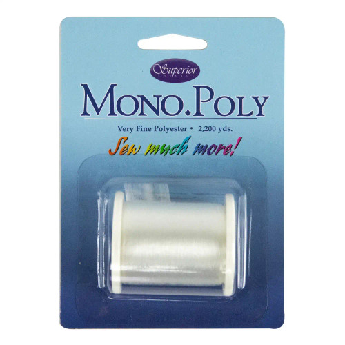 Superior MonoPoly Invisible Polyester Thread .004mm 2200yds Premier Stitching