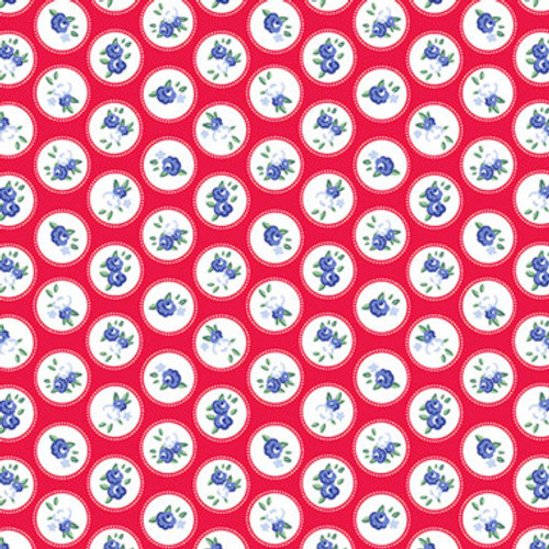 Shannon Fabrics - Quilting Cuddle - Cottage Rose Lane - Windsor - Candy Apple #qccwindsor-candyapple