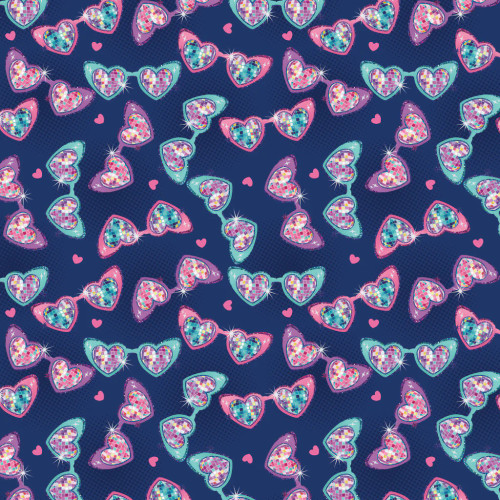 Camelot Fabrics - Disco Queen - Stars in Her Eyes - Navy #55240605-01