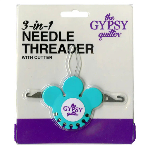 The Gypsy Quilter 3 In 1 Needle Threader with Cutter Premier Stitching