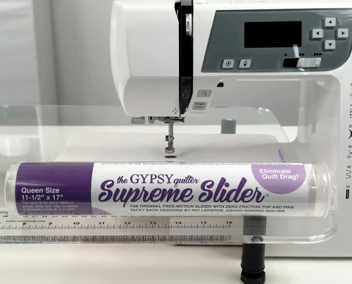 Supreme Slider 8in x 11-3/4in Free Motion Slider with Pink Tacky Back Premier Stitching Supreme Slider 8in x 11-3/4in Free Motion Slider with Pink Tacky Back Premier Stitching