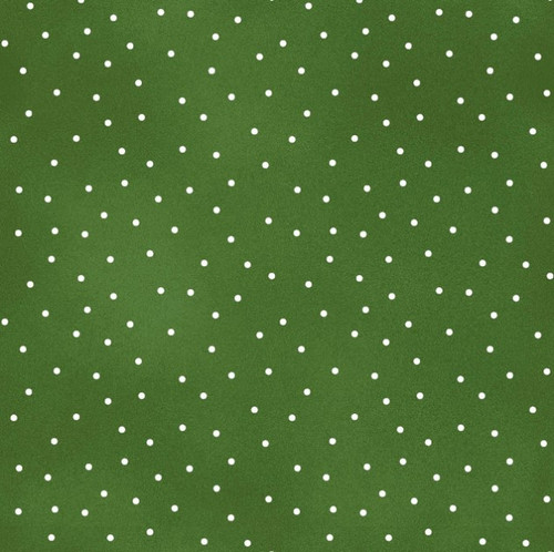Maywood Studio Fabric - Beautiful Basics - Scatter Dot - Green/White #mas8119-G4