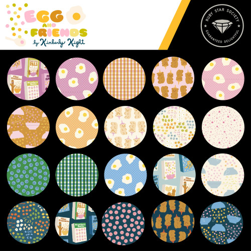 Ruby Star Society Fabric - Egg and Friends - Charm Pack #rs3106pp