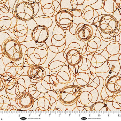 Blank Quilting Fabric - Spurs & Spirit - Lassos #4524-41