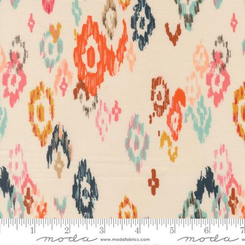 Moda Fabrics - Boho Haven - Feathered Ikat Blenders - Eggshell #45642-11