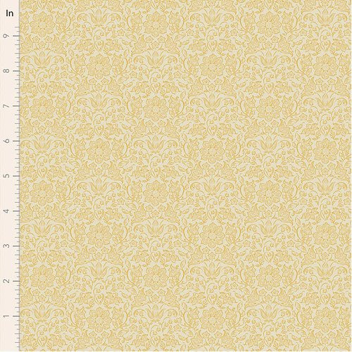 Tilda Fabrics - Songbird - Blender - Lila - Light Yellow #til110159-V15