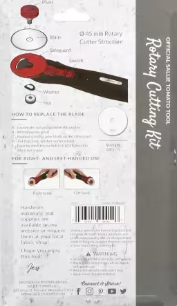Sallie Tomato Rotary Cutting Kit With Extra Blade (saltom-sts72)