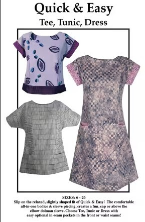 Quick & Easy Tee, Tunic, Dress Pattern (PATTERN-CNT2801)