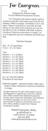 For Evergreen Pattern (PATTERN-MPFE201)