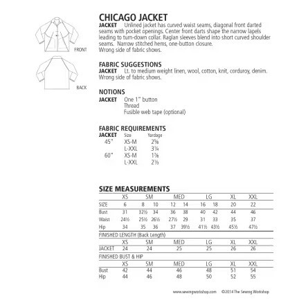 Chicago Jacket Pattern (PATTERN-TSWPP006)