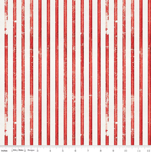 Riley Blake Designs - Sew America - Faded Stripes - Red #C17349-RED