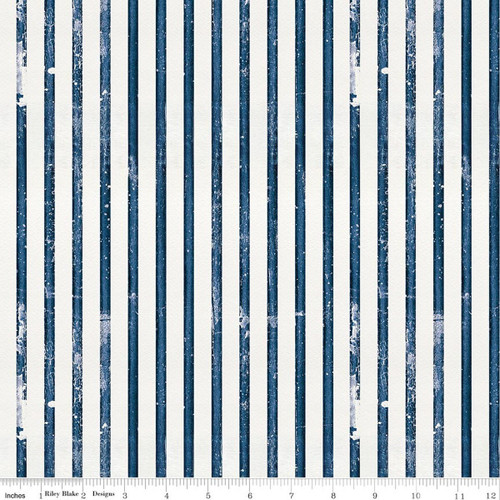 Riley Blake Designs - Sew America - Faded Stripes - Blue #C17349-BLUE