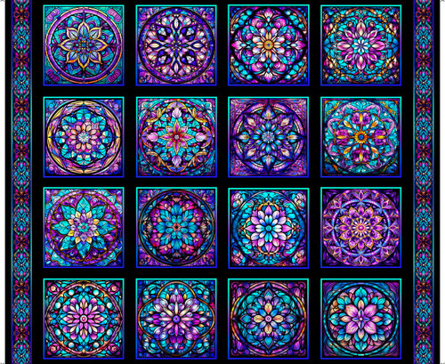 QT Fabrics - Royale - Stained Glass Patches #31825-J