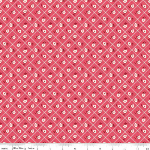 Riley Blake Designs - Berry & Sage - Calico - Tea Rose #C17384-TEAROSE