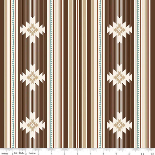 Riley Blake Designs - Cowgirl - Blanket - Brown #c17482-brown