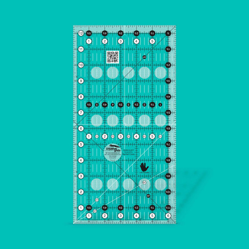 Creative Grids Left Handed Quilt Ruler 6-1/2in x 12-1/2in Premier Stitching