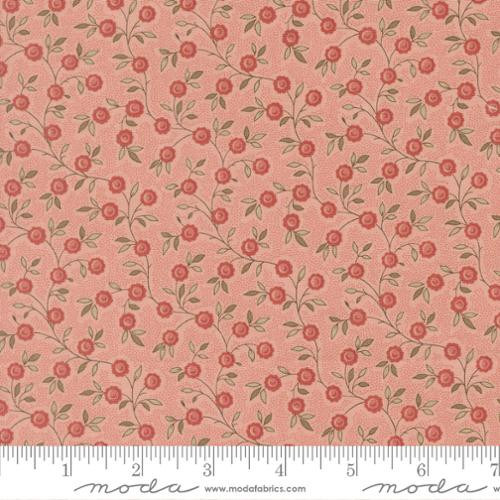 Moda Fabrics - Fleur De Paris - Topiare Florals Vines - Pale Rose #13995-16