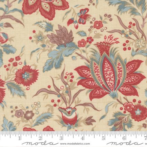 Moda Fabrics - Fleur De Paris - Pivoine Florals - Pearl #13990-11