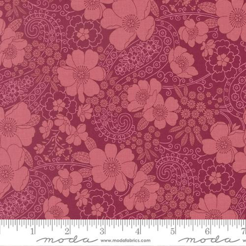 Moda Fabrics - Chelsea Garden - Party Paisley - Mulberry #33852-16