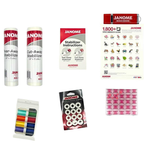 Janome Embroidery Starter Kit Premier Stitching
