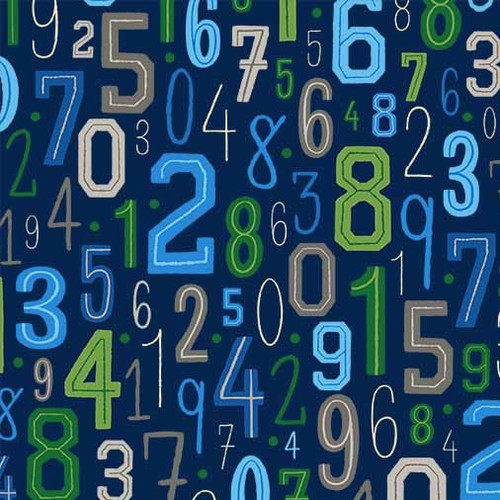 Michael Miller Fabric - Goal Getter - Navy - Score Big #DDC12704-NAVY