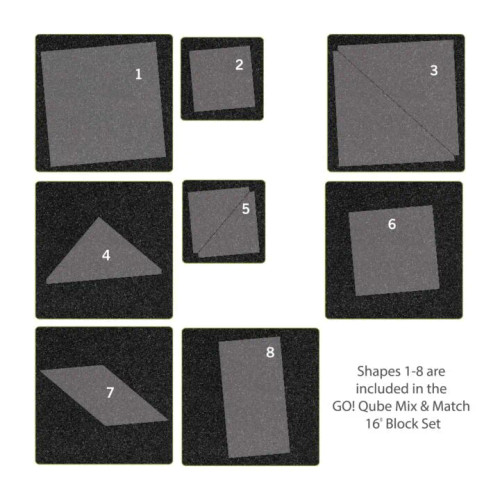 Ready. Set. GO! Ultimate Fabric Cutting System 16" GO! Qube Block (accu-55700W16)