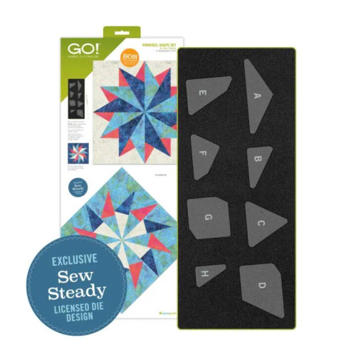 GO! Pinwheel Shape Set-12" Finished Die by Sew Steady (accu-55926)