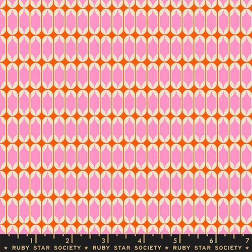 Moda Fabrics - Trinketry - Geometric Blender Retro Flamingo #RS0115-12
