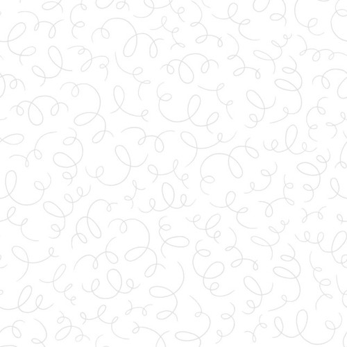 Maywood Studio Fabric - Solitaire Ribbons - Ultra White