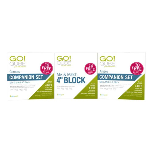 Accuquilt GO! Qube 4" Building Blocks Bundle (accu-56456)