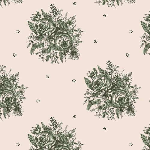 Art Gallery Fabrics - Spruce - Etched in Tradition #spr-42609
