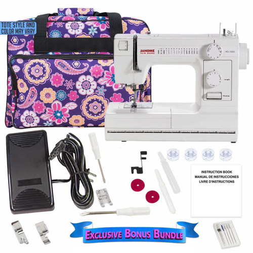 Janome HD1000 Sewing Machine with Bonuses Janome HD1000 Sewing Machine with Bonuses