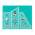 Creative Grids Scrap Crazy Finished 8" Templates Quilt Ruler Set