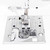 Juki DX-2000QVP Computerized Sewing Machine needle and presser foot area
