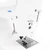 Juki DX-4000QVP Kokochi 12" Arm Professional Quality Sewing Machine needle and presser foot area