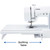 Brother CS7000X 70 Stitch Computerized Sewing Machine quilting table