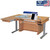 Horn New Heights Model 9000 Height Adjustable Sewing Table in Sunrise Maple