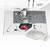 Baby Lock Soprano Quilting and Sewing Machine with Premier Package needle plate/bobbin area