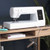 Baby Lock Allegro Quilting and Sewing Machine with Premier Package staged angled view