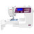 Janome 4120QDC-G Computerized Quilting and Sewing Machine with Bonus Quilt Kit front view with accessory tray out