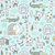 Benartex Fabric - Baby's SnuggleJungle Flan Turq