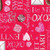 Benartex Fabric - Valentine Words Red