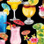 Benartex Fabric - Tropical Drinks Black